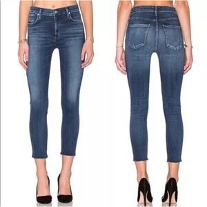 AGOLDE Sophie High Rise Skinny Crop Blue Jeans Denim Size 23